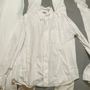 Gitman Bros.  White linen button down shirt